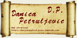 Danica Petruljević vizit kartica